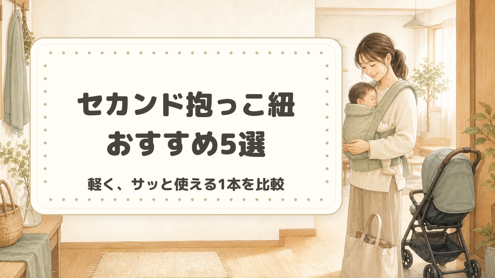 セカンド抱っこ紐おすすめ5選のアイキャッチ画像