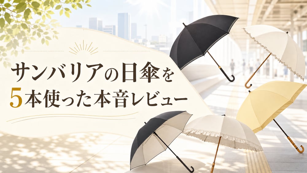 サンバリアの日傘を5本使った本音レビュー