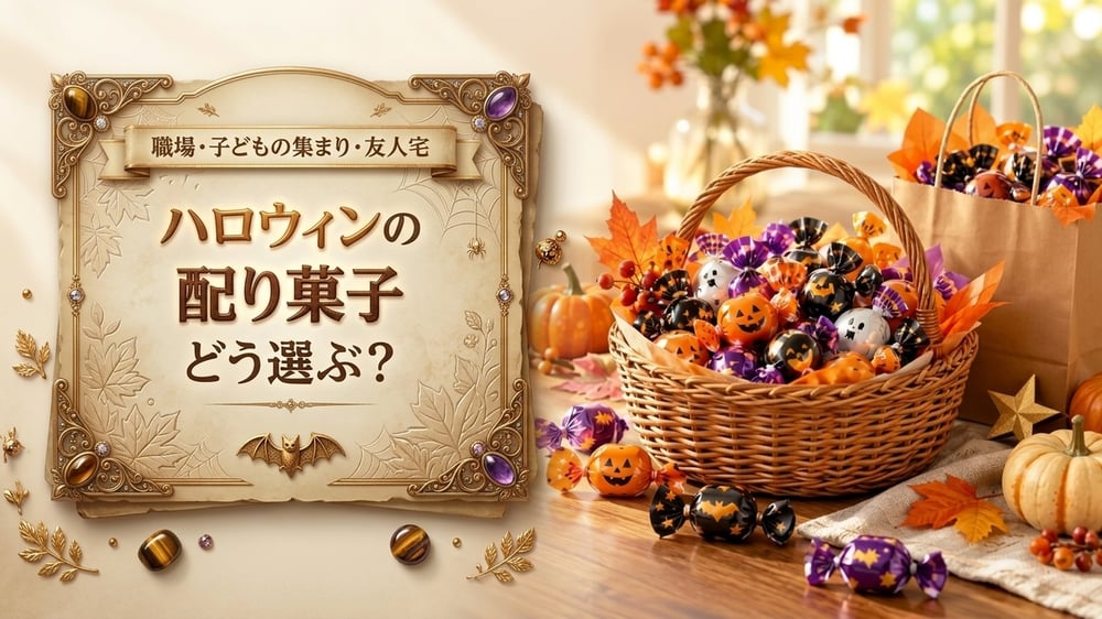 ハロウィンの配り菓子、どう選ぶ?|職場・子どもの集まり・友人宅のおすすめ3品